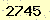 請輸入此驗證碼 : 2745
