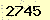 請輸入此驗證碼 : 2745