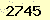 請輸入此驗證碼 : 2745