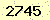 請輸入此驗證碼 : 2745