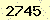 請輸入此驗證碼 : 2745