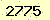 請輸入此驗證碼 : 2775
