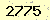 請輸入此驗證碼 : 2775
