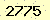請輸入此驗證碼 : 2775