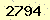 請輸入此驗證碼 : 2794