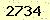 請輸入此驗證碼 : 2734