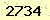 請輸入此驗證碼 : 2734