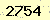 請輸入此驗證碼 : 2754