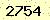 請輸入此驗證碼 : 2754