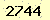 請輸入此驗證碼 : 2744