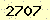 請輸入此驗證碼 : 2707