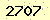 請輸入此驗證碼 : 2707