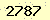 請輸入此驗證碼 : 2787