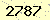 請輸入此驗證碼 : 2787