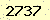 請輸入此驗證碼 : 2737