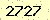 請輸入此驗證碼 : 2727
