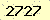 請輸入此驗證碼 : 2727
