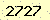 請輸入此驗證碼 : 2727