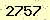 請輸入此驗證碼 : 2757