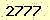 請輸入此驗證碼 : 2777