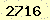 請輸入此驗證碼 : 2716