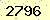請輸入此驗證碼 : 2796