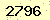 請輸入此驗證碼 : 2796