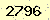 請輸入此驗證碼 : 2796