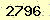 請輸入此驗證碼 : 2796