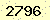 請輸入此驗證碼 : 2796