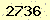 請輸入此驗證碼 : 2736