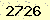 請輸入此驗證碼 : 2726