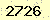 請輸入此驗證碼 : 2726