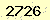 請輸入此驗證碼 : 2726
