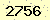 請輸入此驗證碼 : 2756