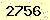 請輸入此驗證碼 : 2756