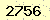 請輸入此驗證碼 : 2756