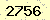 請輸入此驗證碼 : 2756