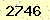 請輸入此驗證碼 : 2746