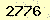 請輸入此驗證碼 : 2776