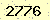 請輸入此驗證碼 : 2776