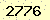 請輸入此驗證碼 : 2776