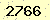 請輸入此驗證碼 : 2766