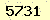 請輸入此驗證碼 : 5731