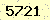 請輸入此驗證碼 : 5721