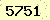 請輸入此驗證碼 : 5751