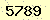 請輸入此驗證碼 : 5789
