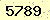 請輸入此驗證碼 : 5789