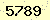 請輸入此驗證碼 : 5789