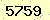 請輸入此驗證碼 : 5759
